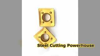 स्टील फिनिशिंग के लिए CrTiAIN कार्बाइड इंसर्ट